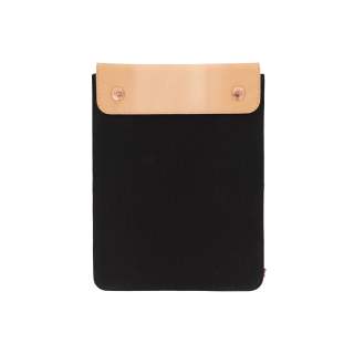 Herschel Spokane Leder Sleeve Spacesuit Tasche iPad Air 2 schwarz