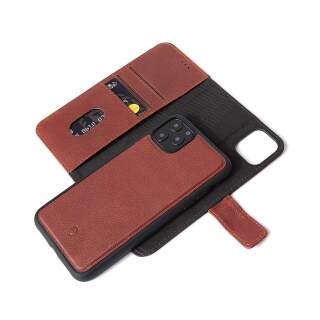 Decoded Detachable Wallet iPhone 11ProMax Leder Schutzh&uuml;lle Flip Case braun