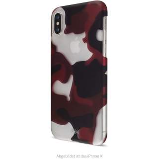 Artwizz Camouflage Clip Schutzh&uuml;lle f&uuml;r iPhone XR camouflage rot